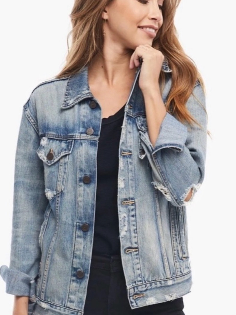 Able Jean Jacket Distressed